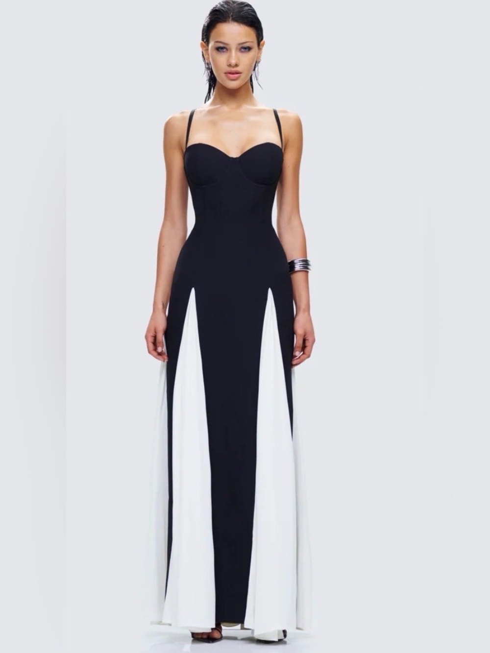 Finesse Studios Skylah Black and White Gown